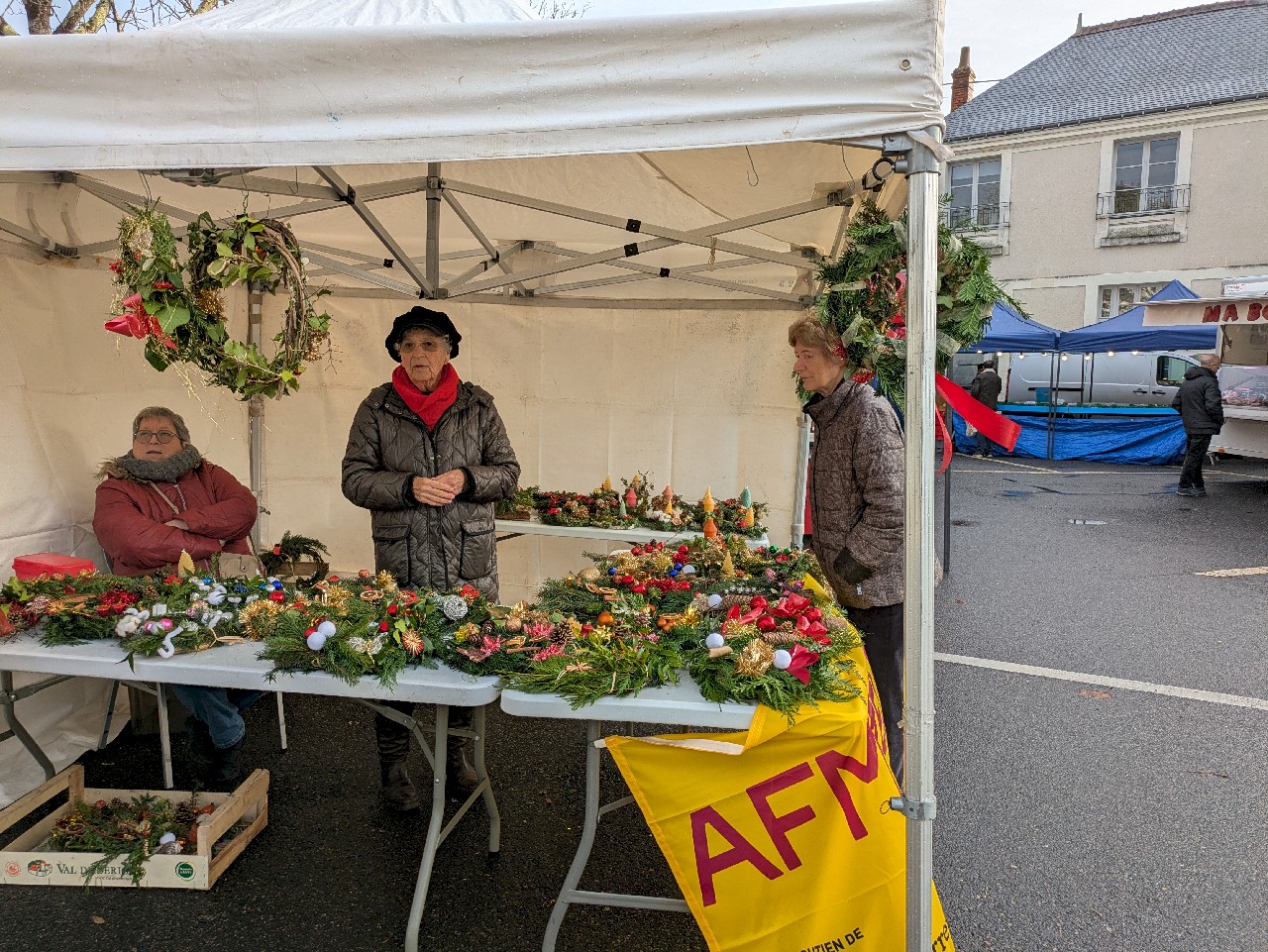 Esvres 6décembre : stand pour le téléthon 2026. .
